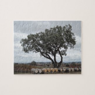 Oak with Wine Barrels, Doce Robles puzzle