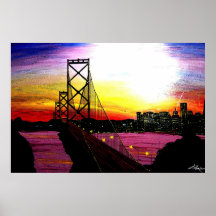 Oakland Bay Print