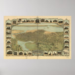 Oakland California 1899 Panoramic Map posters