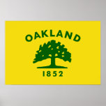 Oakland, California, United States flag Print