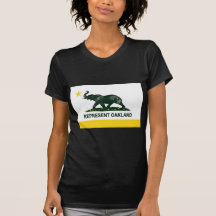 Oakland Flag dark (athletics) T-shirts
