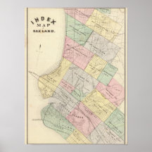 Oakland index map posters