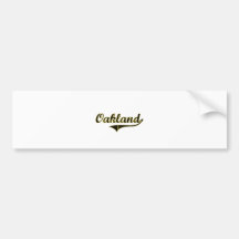 Oakland Iowa Classic Design Bumper Sticker