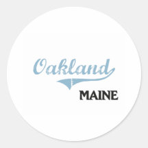 Oakland Maine City Classic Stickers