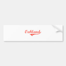 Oakland Maryland Classic Design Bumper Stickers