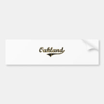 Oakland Missouri Classic Design Bumper Sticker