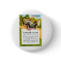 Oakland Motor Car ~ Vintage 1913 Auto Ad Pinback Button