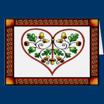 Oakleaf Heart Card cards