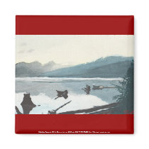 Oakridge Reservoir #3 magnets by dlmtleArt Oakridge Reservoir #3 magnets
