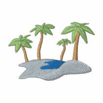 Oasis Scene embroidered shirts by ZazzleEmbroidery Oasis Scene embroidered shirts