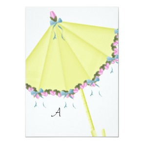 Oastel Flowered Unbrella Bridal Shower Invitations Oastel Flowered Unbrella Bridal Shower Invitations