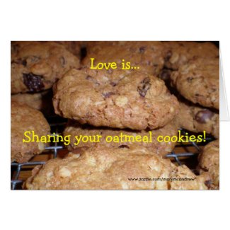 Oatmeal Cookie Recipe Card card