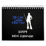 OB Cues Ladies 9-Ball Tour 2009 Mini Calendar