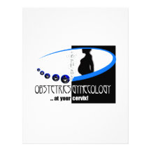 OB / GYN AT YOUR CERVIX OBSTETRICIAN HUMOR PERSONALIZED LETTERHEAD