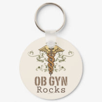 OB GYN Rocks Key Chain keychains