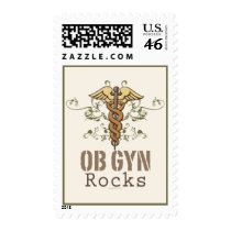OB GYN Rocks Postage Stamps by MedicalTeesGifts OB GYN Rocks Postage Stamps
