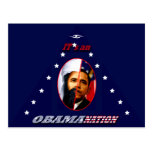 Obam-a-nation (tri) postcard
