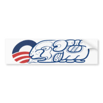 obama08-blue bumper sticker