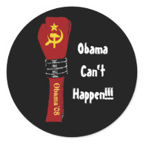 obama08verticle, ObamaCan't Happen!!! stickers