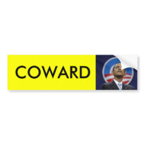 obama1, COWARD Bumper Stickers