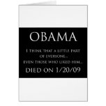 Obama3 Greeting Cards