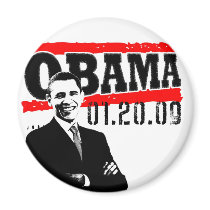Obama 01.20.09 fridge magnet