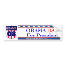 Obama 08 Bumper Sticker bumper stickers by voteforobama Obama 08 Bumper Sticker bumper stickers