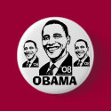 Obama '08 Button by buttonZup Obama '08 Button