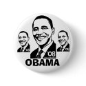 Obama '08 Button by buttonZup Obama '08 Button