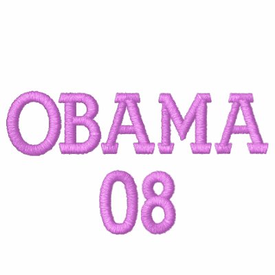 OBAMA 08 Embroidered Embroidered Hoodie by VoteObama