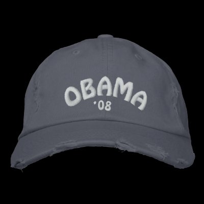 OBAMA '08 BASEBALL CAP by gr33nleaf