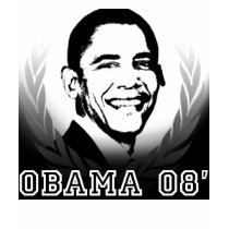Obama 08 Fitted LS M Tee t-shirts