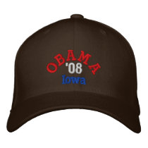 Obama '08 Iowa Hat embroidered hats by i_love_obama Obama '08 Iowa Hat embroidered hats