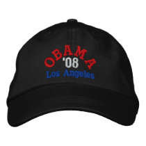 Obama '08 Los Angeles Hat Embroidered Hat