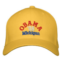 Obama '08 Michigan Hat embroidered hats