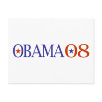Obama 08 postcard