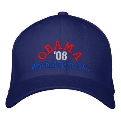 Obama '08 Washington D.C. Hat Embroidered Baseball Cap by i_love_obama