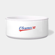 OBAMA 12 SWISH LOGO -.png Dog Bowl