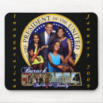 OBAMA-1ST FAMILY-Mousepad