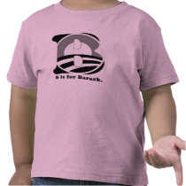 Obama 2008 - B is for Barack girl t-shirts