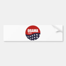 OBAMA 2008 ETIQUETA DE PARACHOQUE