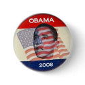 Obama 2008 Flag buttons