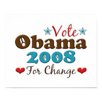 Obama 2008 For Change Poster posters by DemocraticTeesGifts Obama 2008 For Change Poster posters