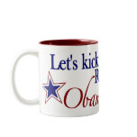Obama 2008 Kick Republican Ass Coffee Mugs