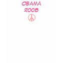 Obama 2008, Pink Peace Sign - Customized t-shirts
