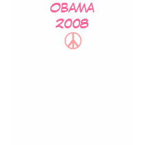 Obama 2008, Pink Peace Sign - Customized t-shirts by reddaisydesigns Obama 2008, Pink Peace Sign - Customized t-shirts