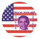 OBAMA 2008 Sticker by elenaind OBAMA 2008 Sticker