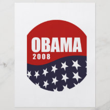 Obama 2008 T-shirt Full Color Flyer