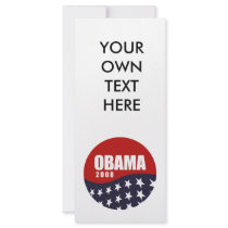Obama 2008 T-shirt rack cards