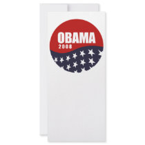 Obama 2008 T-shirt Custom Rack Card